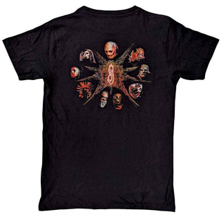 Slipknot T-Shirt: The End So Far Pentagram Heads (Back Print)