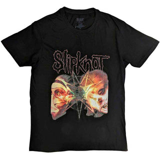 Slipknot T-Shirt: 2 Faces (Back Print)