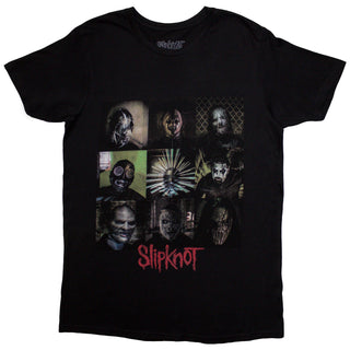 Slipknot Unisex T-Shirt: Blocks (Black) (Back Print)