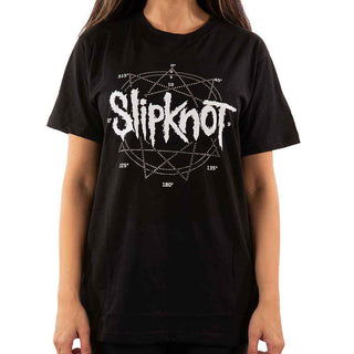 Slipknot Embellished T-Shirt: Logo Star (Diamante)
