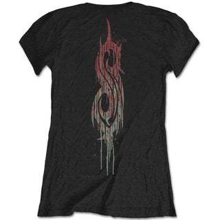 Slipknot Ladies Slim Fit T-Shirt: Infected Goat (Back Print)