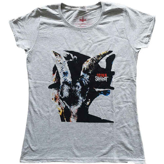 Slipknot Ladies Slim Fit T-Shirt: Iowa Goat Shadow
