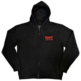 Slipknot Zipped Hoodie: 9-Point Flag (Back Print)