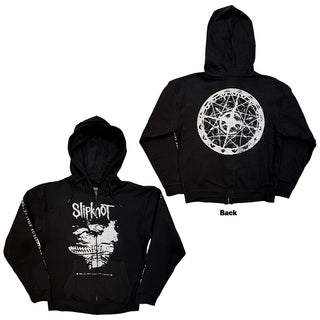 Slipknot Zipped Hoodie: Subliminal Verses (Black) (Back Print)