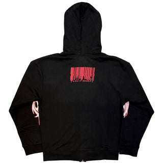 Slipknot Zipped Hoodie: Spit It Out (Black) (Back Print)