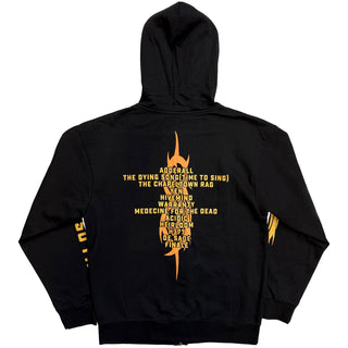 Slipknot Zipped Hoodie: The End, So Far Tracklist (Black) (Back Print)