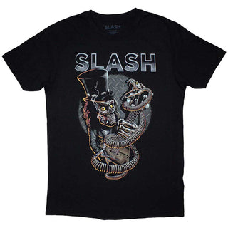 Slash Unisex T-Shirt: Skull Guitar Snake