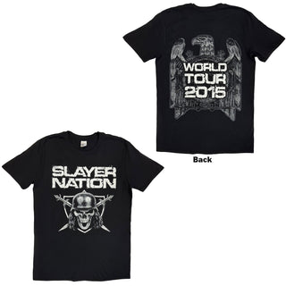 Slayer T-Shirt: Slayer Nation 2015 Dates (Back Print) (Ex-Tour)