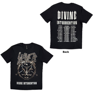 Slayer T-Shirt: Divine Intervention 2014 Dates (Back Print) (Ex-Tour)