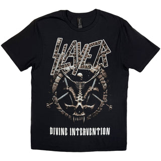 Slayer T-Shirt: Divine Intervention 2014 Dates (Back Print) (Ex-Tour)