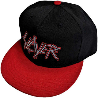 Slayer Snapback Cap: Dripping Logo Outline
