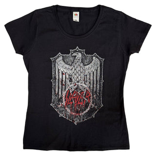 Slayer Ladies Slim Fit T-Shirt: Bloody Shield