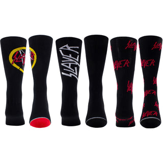 Slayer Sock Gift Box: Logos (Black) (UK Size 6.5 - 11)