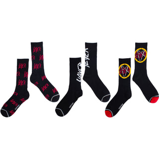Slayer Sock Gift Box: Logos (Black) (UK Size 6.5 - 11)