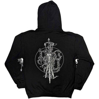 Sleep Token Unisex Pullover Hoodie: Trinity (Black) (Back Print & Sleeve Print)