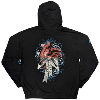 Sleep Token Unisex Pullover Hoodie: The Love You Want Heart (Black) (Back Print & Sleeve Print)