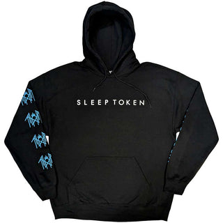Sleep Token Unisex Pullover Hoodie: The Love You Want Heart (Black) (Back Print & Sleeve Print)