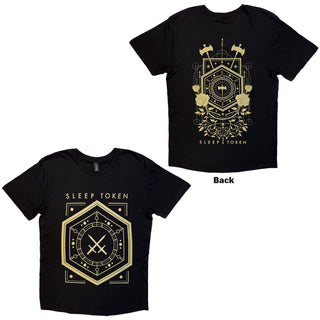 Sleep Token T-Shirt: Emergence House Veridian (Black) (Back Print)
