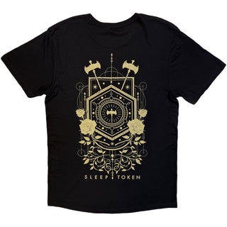 Sleep Token T-Shirt: Emergence House Veridian (Black) (Back Print)