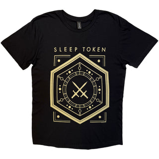 Sleep Token T-Shirt: Emergence House Veridian (Black) (Back Print)
