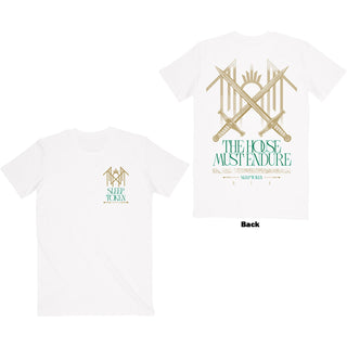 Sleep Token T-Shirt: The House Must Endure (White) (Back Print)