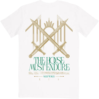 Sleep Token T-Shirt: The House Must Endure (White) (Back Print)