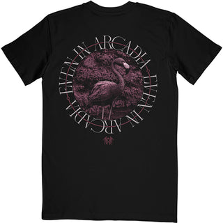 Sleep Token T-Shirt: Flamingo Circle (Black) (Back Print)