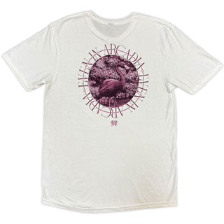 Sleep Token T-Shirt: Flamingo Circle (White) (Back Print)