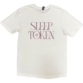 Sleep Token T-Shirt: Flamingo Circle (White) (Back Print)