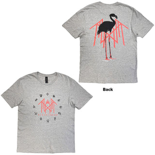 Sleep Token T-Shirt: Flamingo Pink Logo (Grey) (Back Print)