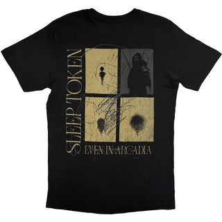 Sleep Token T-Shirt: Even In Arcadia Squares (Black) (Back Print)