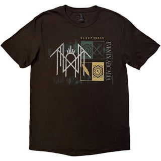 Sleep Token T-Shirt: Even In Arcadia Symbols (Brown)