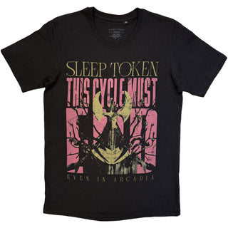 Sleep Token T-Shirt: This Cycle Must End Stacked (Black)
