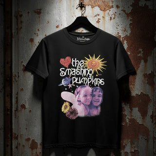 The Smashing Pumpkins Unisex Premium Carbon T-Shirt: Celestial Collage (Black)