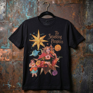 The Smashing Pumpkins Premium Carbon T-Shirt: Celestial Collage (Black) (Back Print)
