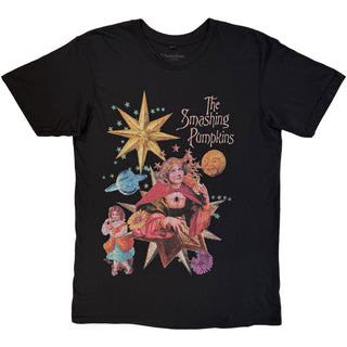 The Smashing Pumpkins Premium Carbon T-Shirt: Celestial Collage (Black) (Back Print)