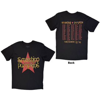 The Smashing Pumpkins Premium Carbon T-Shirt: Rock Invasion (Black) (Back Print)