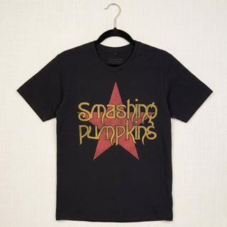 The Smashing Pumpkins Premium Carbon T-Shirt: Rock Invasion (Black) (Back Print)