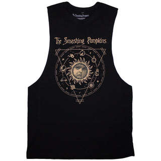 The Smashing Pumpkins Unisex Vest T-Shirt: Celestial Sun (Black)