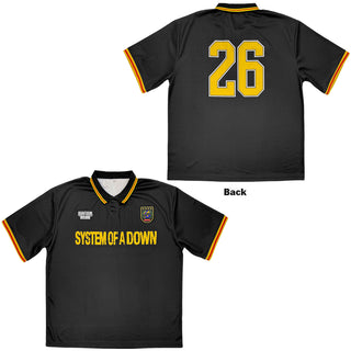 System Of A Down Sports Jersey: Milan Event Tour '26 (Black) (Back Print & Ex-Tour)