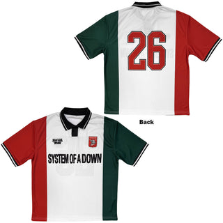 System Of A Down Sports Jersey: Warsaw Event Tour '26 (White) (Back Print & Ex-Tour)