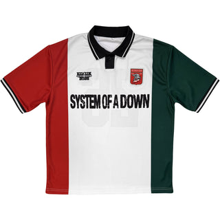 System Of A Down Sports Jersey: Warsaw Event Tour '26 (White) (Back Print & Ex-Tour)