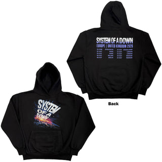 System Of A Down Pullover Hoodie: Admat Tour '26 (Black) (Back Print & Ex-Tour)
