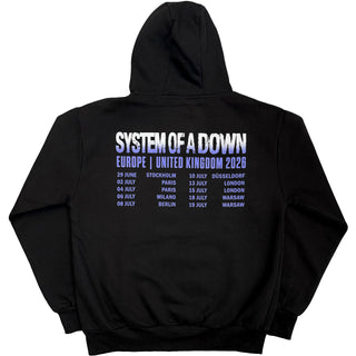 System Of A Down Pullover Hoodie: Admat Tour '26 (Black) (Back Print & Ex-Tour)