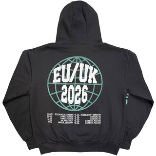 System Of A Down Pullover Hoodie: Hollywood Logo Tour '26 (Charcoal Grey) (Back Print & Ex-Tour)