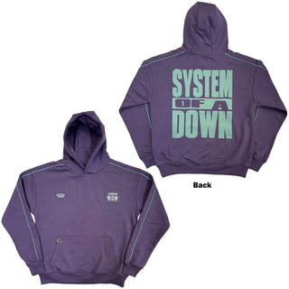 System Of A Down Pullover Hoodie: London Event Tour '26 (Purple) (Back Print & Ex-Tour)