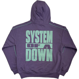 System Of A Down Pullover Hoodie: London Event Tour '26 (Purple) (Back Print & Ex-Tour)