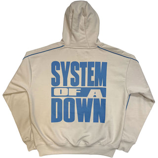 System Of A Down Pullover Hoodie: Milan Event Tour '26 (Natural) (Back Print & Ex-Tour)