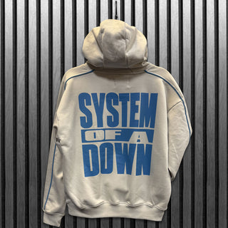 System Of A Down Pullover Hoodie: Milan Event Tour '26 (Natural) (Back Print & Ex-Tour)