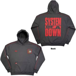 System Of A Down Pullover Hoodie: Berlin Event Tour '26 (Grey) (Back Print & Ex-Tour)
